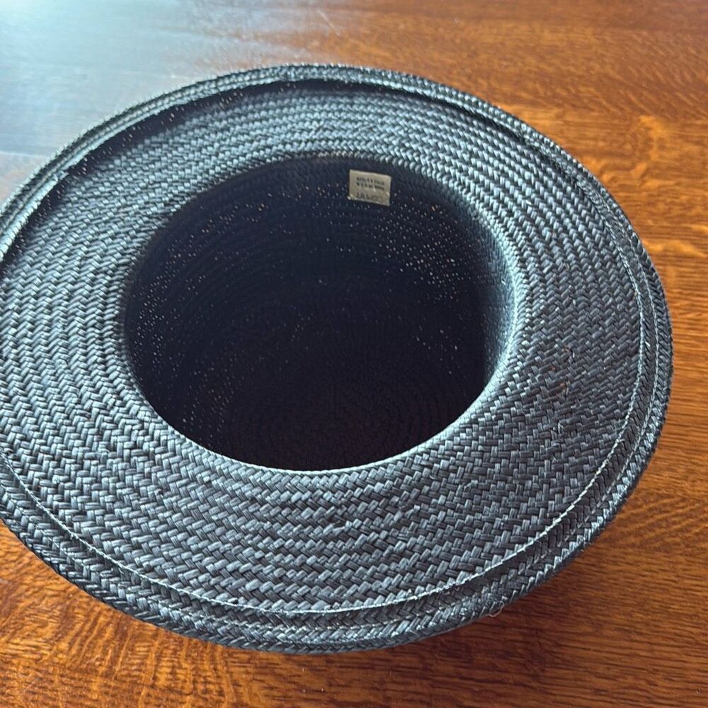 Vintage ESPIRIT Black Straw Hat Women’s Size Small - Picture 10 of 11